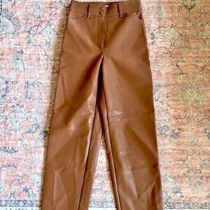 Wilfred Aritzia faux leather pantss